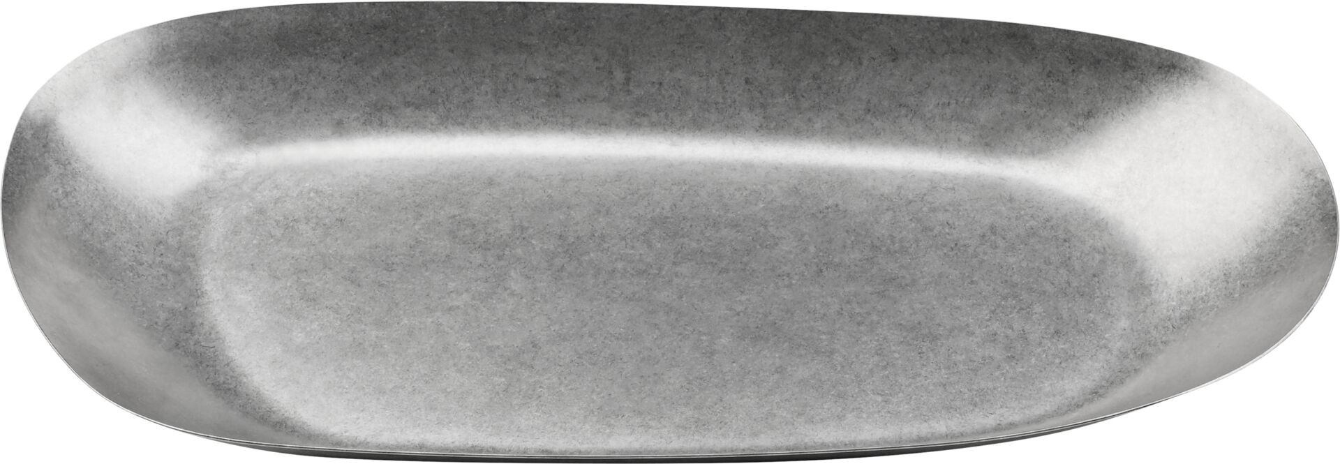 Edelstahlserie "Yoko" Platte flach oval 31x14,7cm